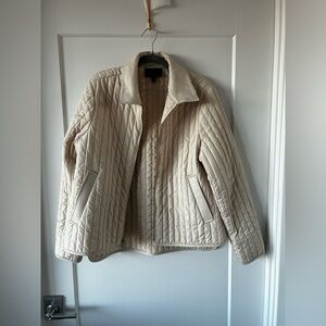 Banana Republic WATER-RESISTANT QUILTED BARN JACKET Almond Beige